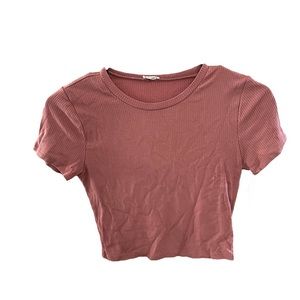 Medium Pink Garage Crop Top